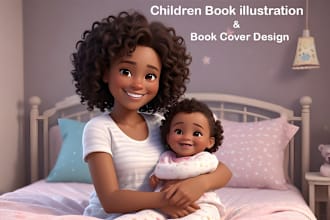draw amazing children book illustration and children story book for kids