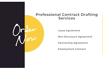 draft contracts and legal document services