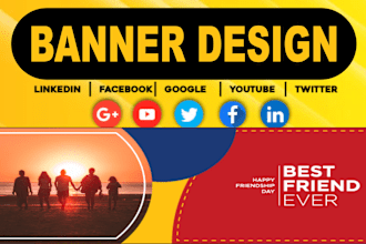 do social media banner, youtube, facebook, twitter, linkedin cover, logo