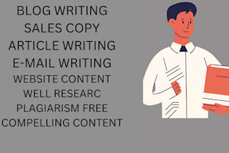 do professional blog writing for you