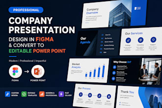 create professional company presentation in figma