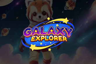 do a playful cartoon game or youtube channel logo design