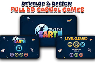 develop 2d games in unity for mobile, pc and web