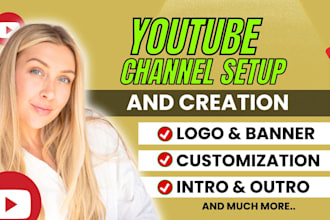 your youtube channel create and setup