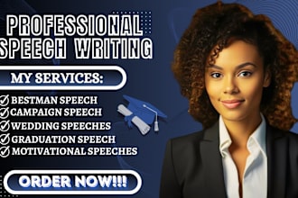 write motivational speech, graduation and commencement speech, wedding speech