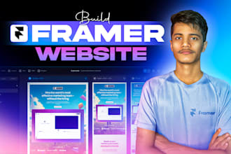 build a professional framer website design or framer landing page