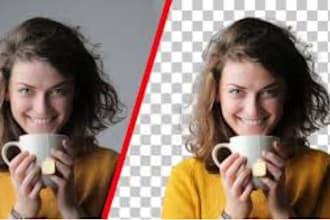 professionally remove background from image, cut out photos