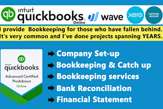 do bank reconciliation, and bookkeeping in quickbooks online