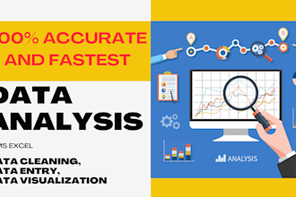 do professional excel data analysis with interactive dashboard