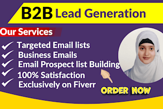linkedin sale navigator b2b lead generation email list building web research