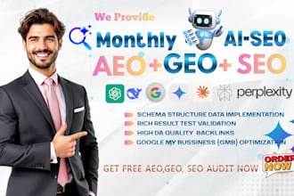 do monthly off page aeo GEO llm SEO for website traffic