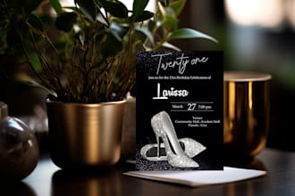 do best graphic designing for your wedding card, party, birthday card design