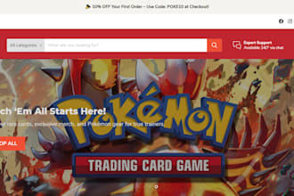 pokemon website pokemon shopify store pokemon store pokemon trading card store