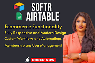design website client portal job portal using softr airtable