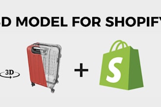 create glb 3d models for shopify and ar