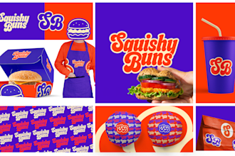create food logo, cafe, brand kit, and restaurant branding