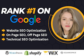 optimize your website seo for wix, shopify, wordpress, squarespace ranking