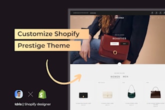 setup and customize shopify prestige theme