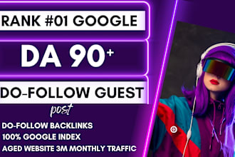 do guest post high da guest posting do follow contextual guest post on da 90