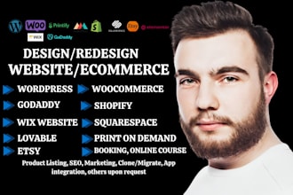 fix lovable replit redesign squarespace shopify pod godaddy woocommerce printful