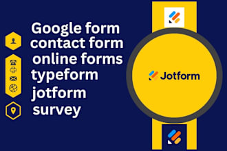 create jotform or online form contact from and google typefrom