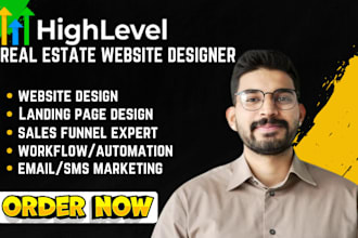 build go high level real estate CRM website gohighlevel sales funnel ghl expert