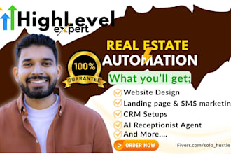 gohighlevel real estate funnel CRM automation, ghl website expert, ghl workflow