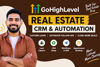 gohighlevel real estate funnel CRM automation ghl website expert ghl workflow