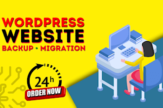 migrate backup and transfer wordpress website in 1 hour