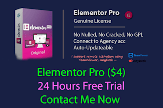 install elementor pro with 1 year license