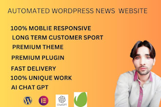 design and develop a professional wordpress website