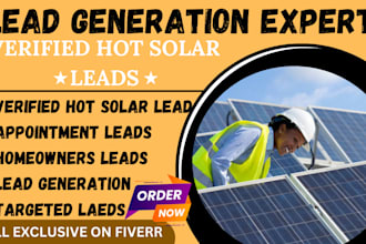 generate call back fresh hot solar leads, solar appointment leads for homeowners