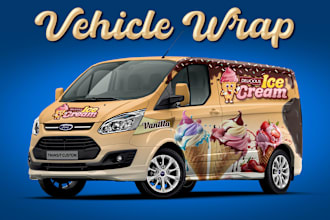 create van wrap design, car wrap design, truck wrap design