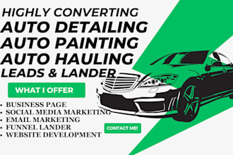converting auto detailing leads auto painting leads auto hailing workshop leads