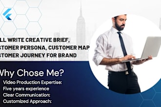be expert creative brief, customer persona, brand book, customer journey
