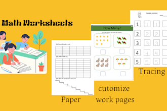 design customize math worksheets and papers