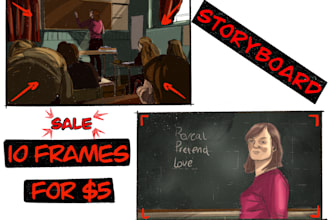 draw a storyboard at a fantastic price and with high quality