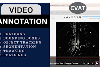 do image, video and text annotation, polygon, bounding box and data labeling
