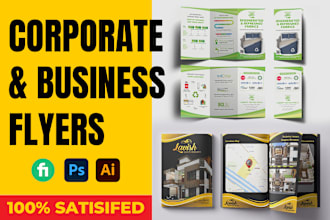 design corporate flyer or business flyer for you