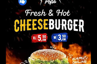 make amazing restaurant banners and story for social media animated or not