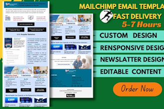 design your email template or newsletter