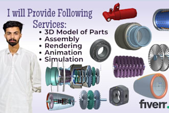 do 3d cad modeling, 3d cad design, and technical drawings