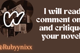 beta read, comment on, and critique your novel on wattpad