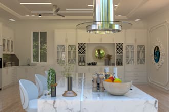 do interior design of your kitchen in classical style
