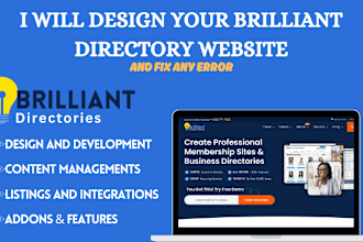 build brilliant directory listing directory website directory website