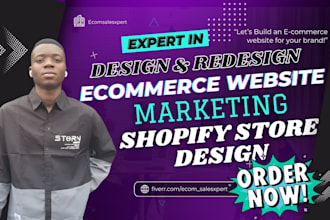 design a modern ecommerce website shopify website online shopify store marketing