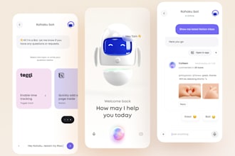 create artificial intelligence app, ai app, ai avatar app with voice input
