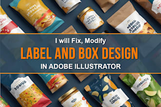 quickly fix, modify product label, packaging design