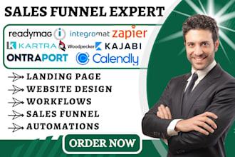 do zapier readymag ontraport kajabi leadpages calendly integromat landing page