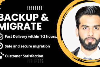 do migrate, backup, restore wordpress site in 1 hour